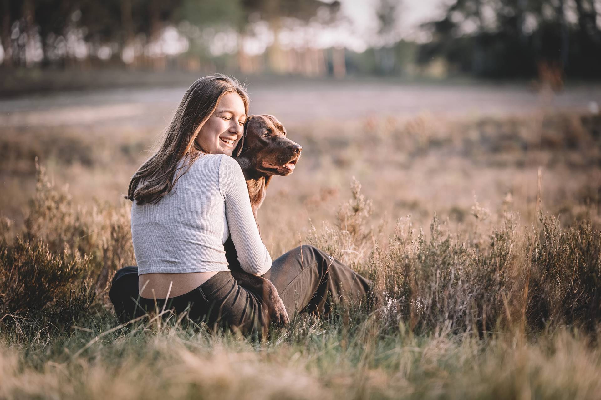 themenshooting sonnenuntergang in der heide